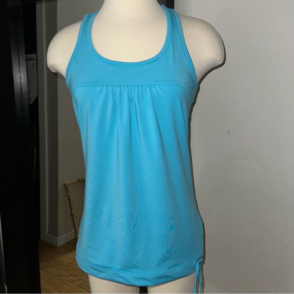 Athleta Women’s Blue Racerback Racing Tank Top – Women’s Small